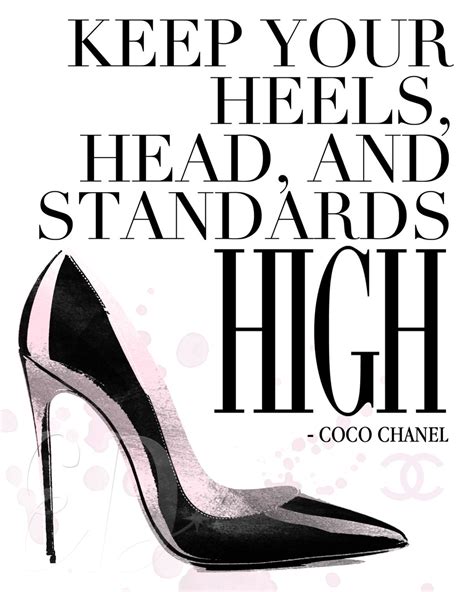 gabrielle chanel quote|coco Chanel quotes high heels.